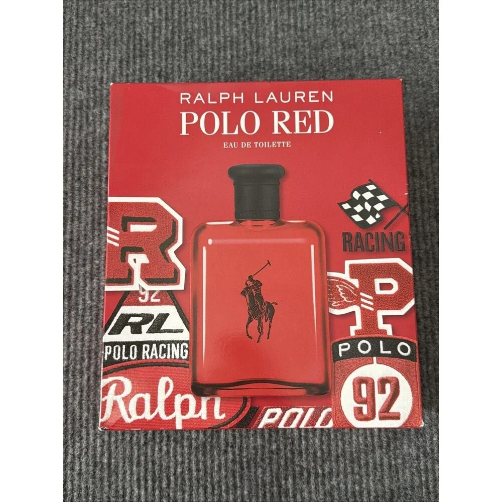 Ralph Lauren Men's Polo Red Cologne Gift Set Full Size Cologne Travel Kit NEW